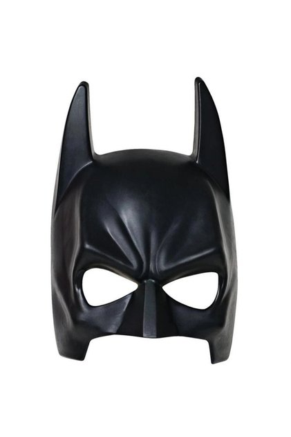 Black color child size batman mask with elastic back bat man