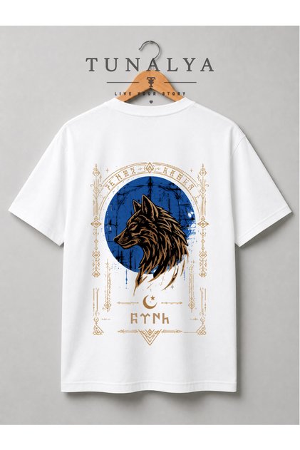 Tunalya Strong Bozkurt Special Design Premium Printed Unisex Cotton T-Shirt - High Quality