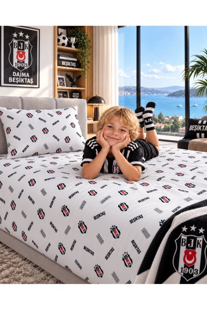LİSANSLI VE BANDROLLÜ TEK KİŞİLİK ÇARŞAF SETİ 160x230 CM – SİYAH BEYAZ RUH ODANIZDA!