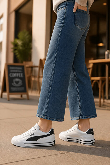 VL-8704 Beyaz Kadın Günlük Sneaker Comfort Casual Anatomik Spor Ayakkabı