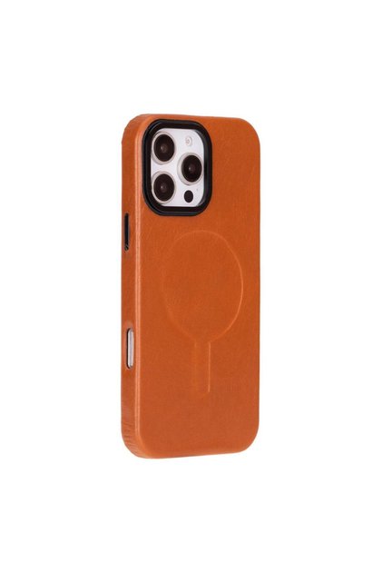 Bloomcase Aeris Warm Tan iPhone 16 Pro Max Magsafe Genuine Leather Case
