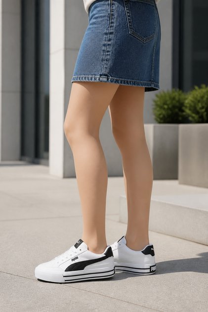 Vl-3430 White Women's Daily Sneaker Comfort Casual Anatomical Sports Shoes