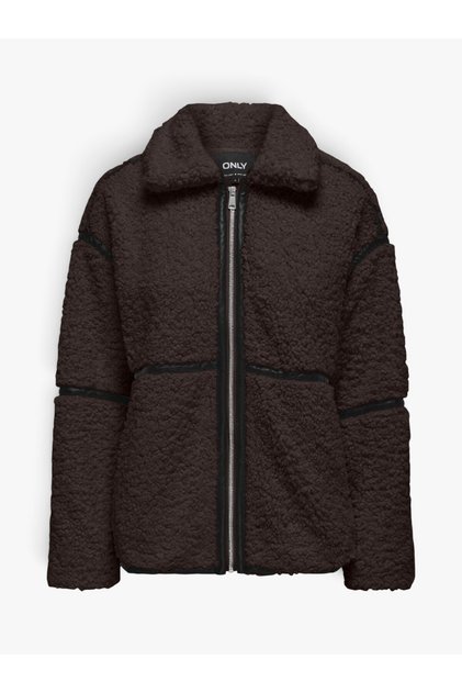 Onlparis Teddy Jacket Otw Cc Women's Brown Coat - 15322440