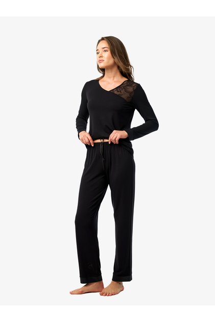 Kadın Pijama Takımı 52202 - Siyah