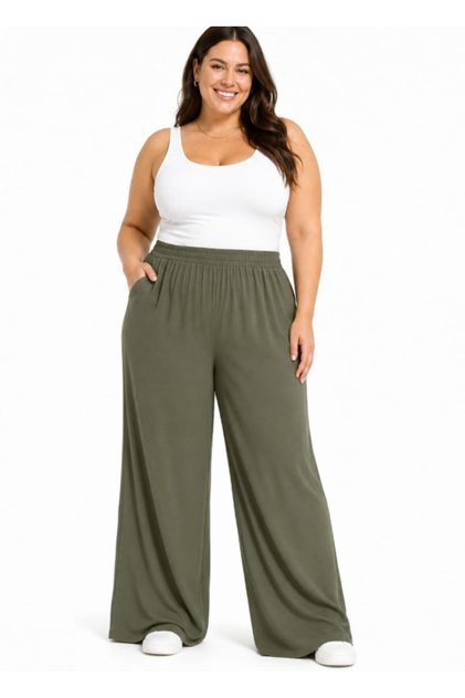 Women's Modal Plus Size Loose Trousers