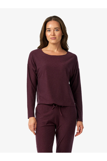 Kadın T-Shirt 60683 - Mürdüm