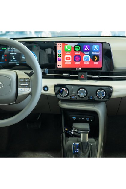 شاشة أندرويد من Roadmaster لسيارة أكسنت موديل 2023 2024 2025 مع دعم Wireless CarPlay وAndroid Auto وكاميرا خلفية مدمجة بتقنية AHD.