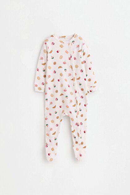 At desenli pijama
