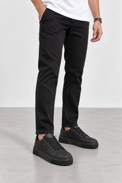 Astrum Men's Lace-Up Casual Sneaker Sports Shoes - Black