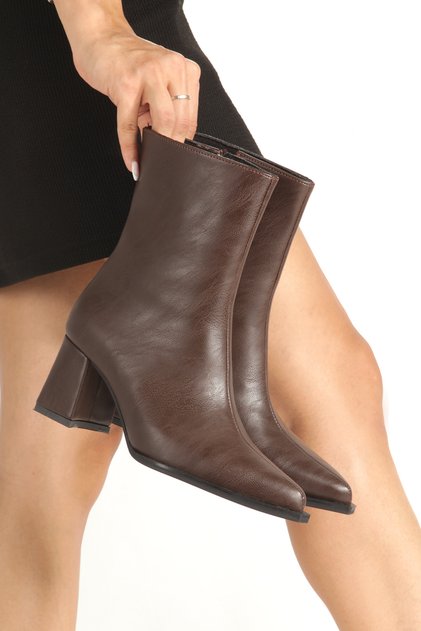 Pointed Toe Thick Heeled (7cm) Classic Women's Boots