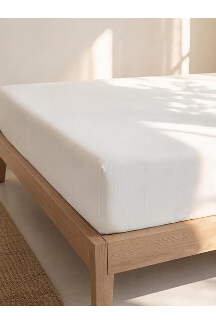 Double Cotton Fitted Sheet (W6)