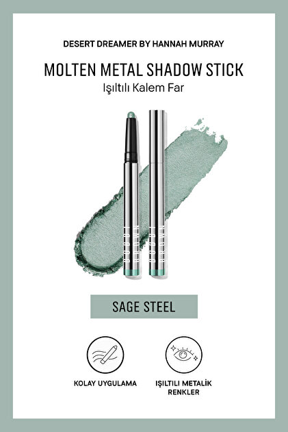 Molten Metal Shadow Stick Işıltılı Kalem Far - Sage Steel