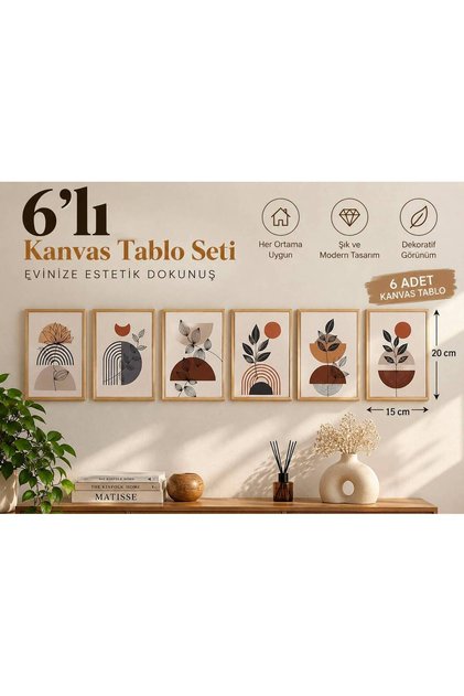 6LI KANVAS TABLO