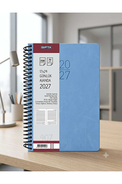2027 Agenda Spiral Bound 17X24 Daily Planner 407-Sek