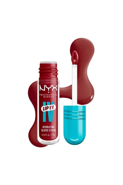 NYX Hydrating Lip Gloss – Moisturizing Lip Color in 7 Shades - 10 - Berry Thirsty IV / Glossy