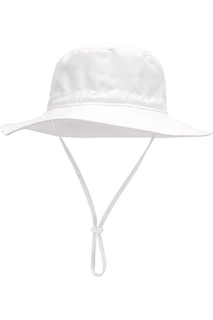 Baby Sun Hat,UPF 50+ Toddler Beach Swim Bucket Hat,Adjustable Wide Brim Summer Hat for Infants and Kids