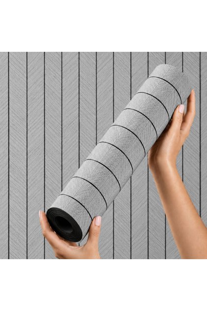 Set 2 Role Panouri Decorative Autoadezive, Spic Gri Deschis, Efect 3D Perete, Renovare Casa