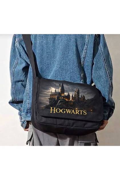 Hogwarts Harry Potter Printed School, Lecture, Course, Classroom Unisex Black Messenger Bag