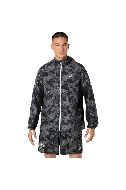 Asics FUJITRAIL PACKABLE WINDBREAKER Erkek Black Ceket 2011C991