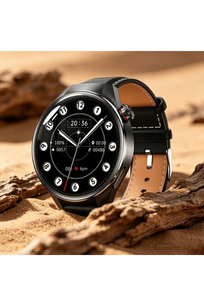 Business smart watch leather strap high-definition large-screen multi-sports mode heart rate monitoring men's multi-function call watch