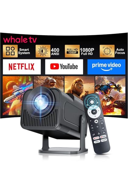 [تطبيقات مرخصة رسمياً وwhale tv] جهاز عرض ذكي صغير بدقة 1080P أصلية ويدعم 4K+