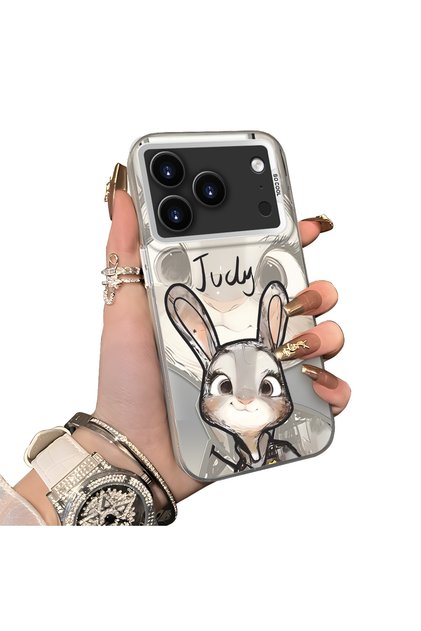 iPhone 17 Pro Max/18 Pro Max Compatible Cartoon Fox Judy Pattern Case Acrylic Hard Back Silicone Edge
