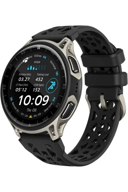 Cheetah 2 Pro 48mm GPS Running Smart Watch, 1.32" AMOLED Display, Sapphire Glass, Titanium Case, 32GB Storage, Up to 20 Days Battery, NFC, Flashlight, for Android and iPhone, Titanium