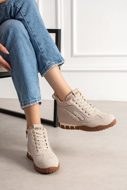 Crt-100 Flat Sole Zippered Boots