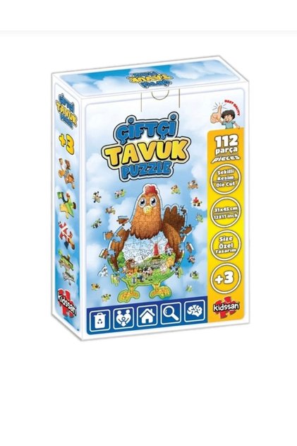 112 PARÇA ÇİFTÇİ TAVUK PUZZLE