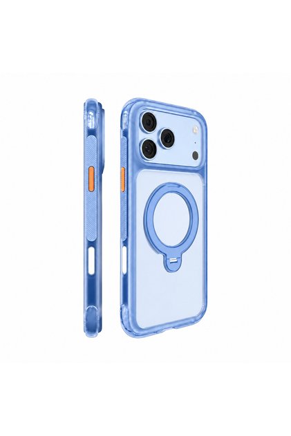 iPhone 18 Pro Max Compatible Case M-Safeli Stand Airbag Air Shield Series Cover Light Blue