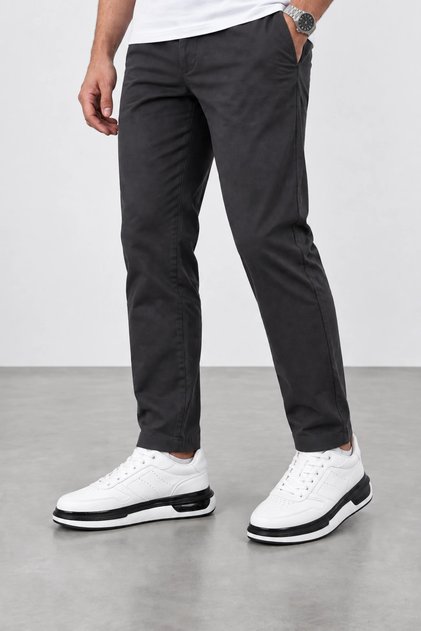 Nuvola Men's Lace-Up Casual Sports Shoes White-Black