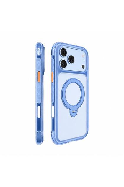 iPhone 18 Pro Compatible Case M-Safeli Stand Airbag Air Shield Series Cover Light Blue