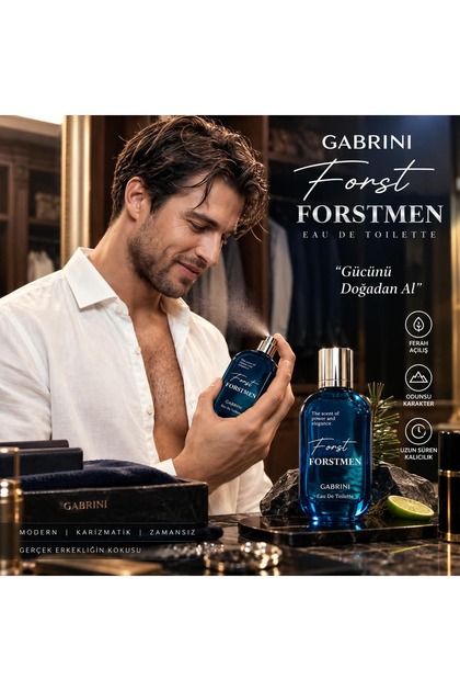 Gabrini Forst Forstmen Erkek Parfüm – Ferah, Odunsu ve Kalıcı Erkek Parfümü