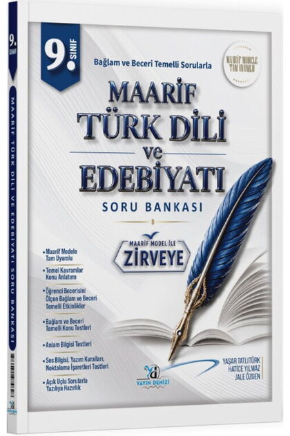 Yayın Denizi 9. Sınıf Türk Dili ve Edebiyatı Maarif Soru Bankası 2027