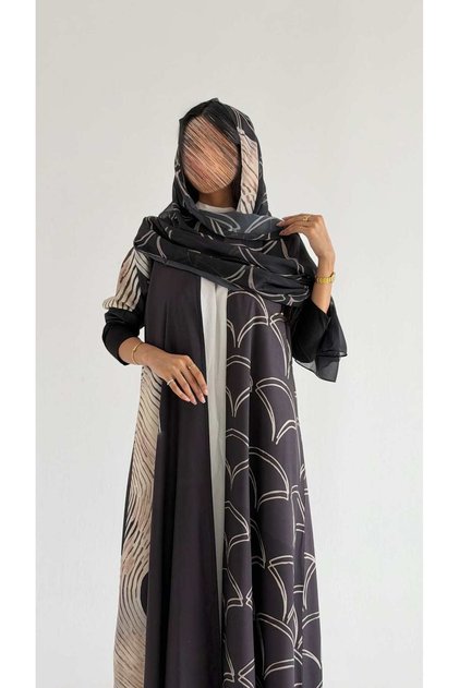 MWT1157 - عباية طباعة | Printed Abaya