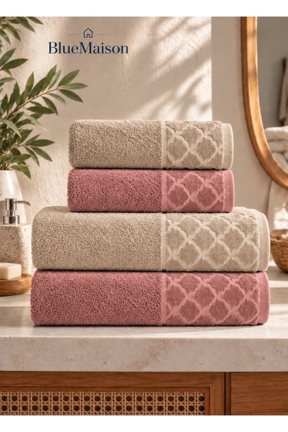 Mussel 4-Piece Bath Towel Set, Hammam Set