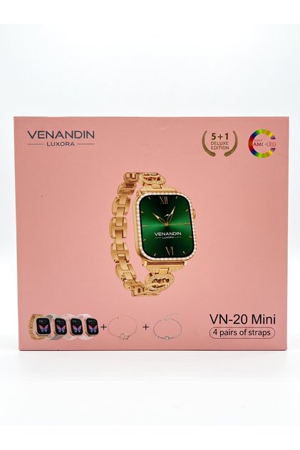 LEERFEI G10 Mini Watch 10 AMOLED Akıllı Saat | 4 Kordonlu Premium Kadın Saat + Bileklik Hediyeli