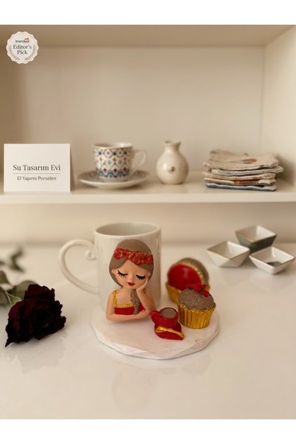 Su Design House Handmade Porcelain "Flower Girl" Presentation Set