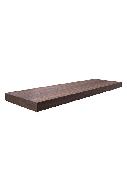 Raft Suspendat din MDF de Culoare Maro Inchis de Perete 80x23.5x3.8cm