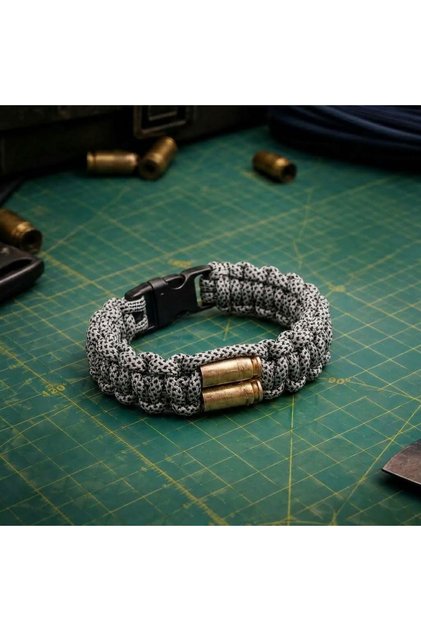 ALPİN 9MM EDITION-Standart Klipsli Siyah&Beyaz Bileklik