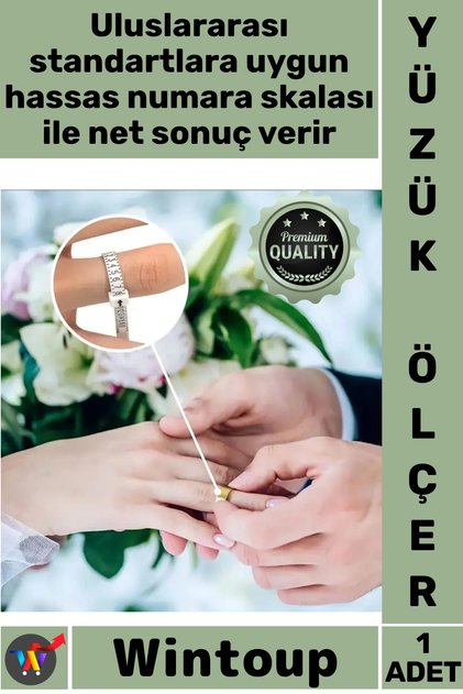 #YüzükÖlçer Hassas Kuyumcu Tipi Parmak Ölçü Standart Numaralı Aparat Nişan Takı Yüzük Ölçme Aleti