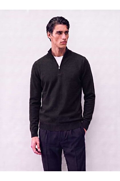 Merino Blend Half Zip Kazak FW7330