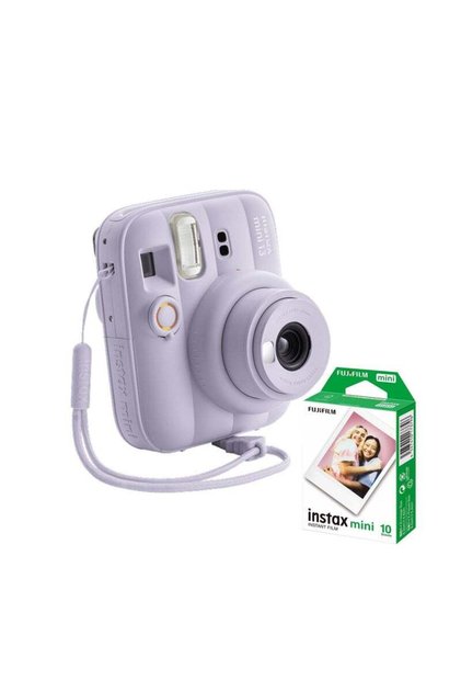 Instax Mini 13 Camera Portable Photo Camera Purple with 10 Pack Film