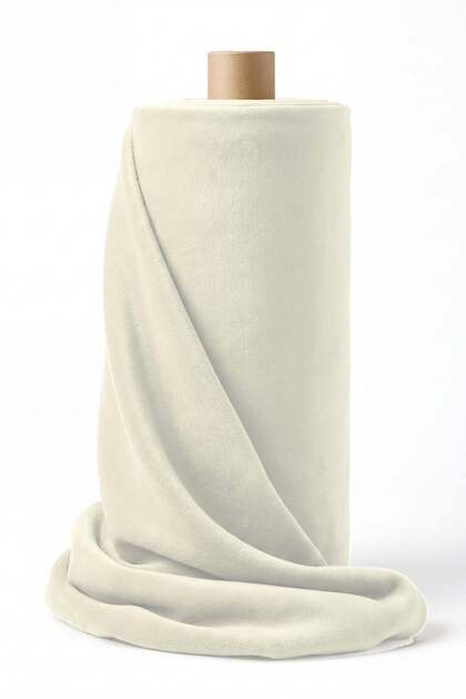 Wellsoft Fabric Reversible Plush Fleece 180 cm Cream