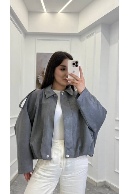 Bomber süet ceket