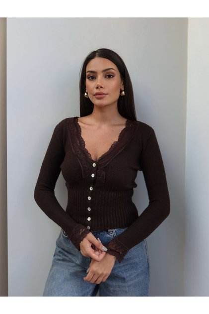 كارديجان تريكو بياقة على شكل حرف V
