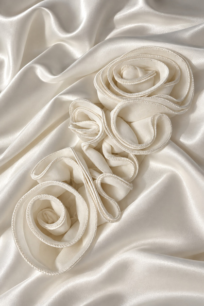 Fabric Rose Motif Applique