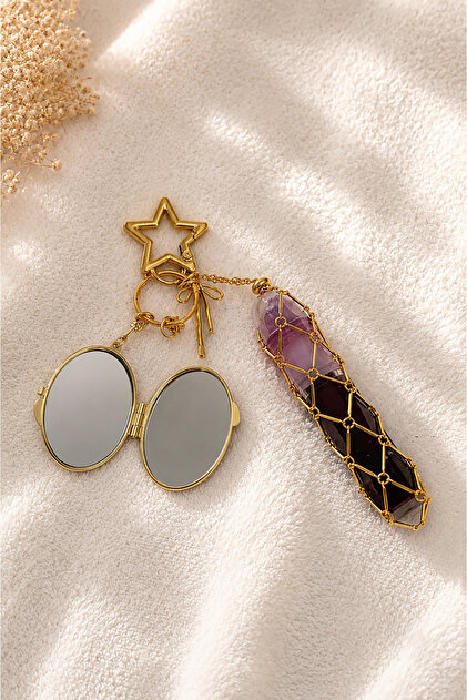 La'Graccio Paris Mirrored Gloss Charm Ellipse Gold