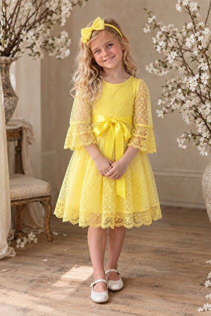Girl's Stylish Dress with Zipper Closure and Lining