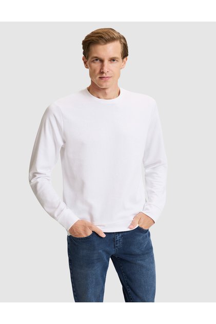 Ecru Regular Fit Sweatshirt 50331623-Vr019